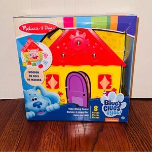 Melissa & Doug Nickelodeon Blue's Clues & You Wooden Take-Along House NIB